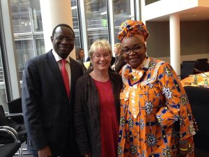 Alice Nkom, Gabriela Heinrich und Karamba Diaby