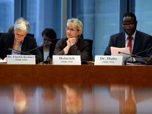 DBT Angelika Kohlmeier - Gabriela Heinrich im Menschrenrechtsausschuss