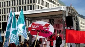 Equal Pay Day vor dem Brandenburger Tor Kundgebung