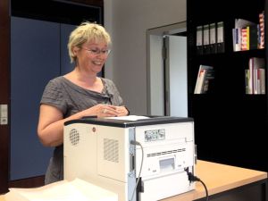 Üben der Rede fürs Plenum