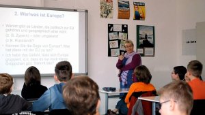 Im Dürer-Gymnasium zum Thema Europa