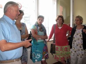 Besuch der Flüchtlingsunterkunft am Nürnberger Stadtpark