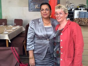 Aussenministerin Madagaskar und Gabriela Heinrich