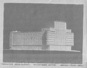 Karl-Bröger-Haus Modell des Architekten vermutlich 1929