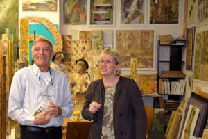 Bruno da Todi und Gabriela Heinrich im Atelier 2