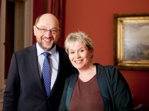 Gabriela Heinrich, Bundestagskandidatin für Nürnberg-Nord mit Martin Schulz